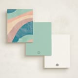 "The Tropics" - Children’s Stationery in Ocean by Pixel and Hank - Back of Card Options