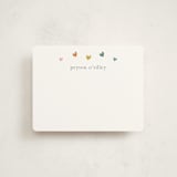 "Rainbow Hearts" - Children’s Stationery in Rainbow by Stacey Meacham - Front