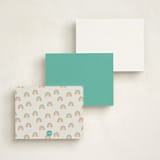 "rainbow snail" - Children’s Stationery in Sand by Cass Loh - Back of Card Options