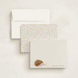 "flowers hedgehog" - Children’s Stationery in Sand by Cass Loh - Assembled