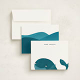 "Mr Whale" - Children’s Stationery in Snow by Adelyn T. - Assembled