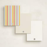 "Bold and Bright" - Children’s Stationery in Candy by Ellen Schlegelmilch - Back of Card Options