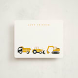 "Big Truck Parade" - Children’s Stationery in Sunshine by Snow and Ivy - Front