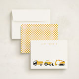 "Big Truck Parade" - Children’s Stationery in Sunshine by Snow and Ivy - Assembled