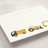 "Big Truck Parade" - Children’s Stationery in Sunshine by Snow and Ivy - Detail