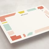 "Collage Frame" - Children’s Stationery in Coral by Iveta Angelova - Detail