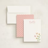 "Lovely garden" - Children’s Stationery in Salmon by Sabrin Deirani - Assembled