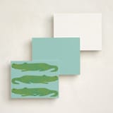 "Croconote" - Children’s Stationery in Terra by Gwen Bedat - Back of Card Options