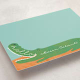 "Croconote" - Children’s Stationery in Terra by Gwen Bedat - Detail