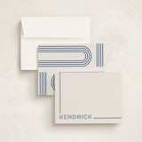 "Lines" - Children’s Stationery in Ocean by elithing - Assembled