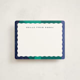 "scallops and swoops" - Children’s Stationery in Gemstones by Carrie Moradi - Front