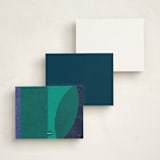 "scallops and swoops" - Children’s Stationery in Gemstones by Carrie Moradi - Back of Card Options