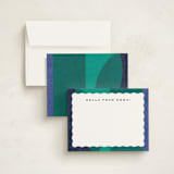 "scallops and swoops" - Children’s Stationery in Gemstones by Carrie Moradi - Assembled