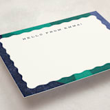 "scallops and swoops" - Children’s Stationery in Gemstones by Carrie Moradi - Detail