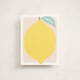 "cheery lemon" - Children’s Stationery in Petal by Karidy Walker - Front