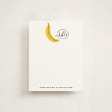 "Hello Banana" - Children’s Stationery in Banana by mo kelley - Front