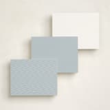 "Flow" - Children’s Stationery in Sand by Sara Hicks Malone - Back of Card Options