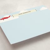 "In the Clouds" - Children’s Stationery in Pale Carmine by Ann Gardner - Detail