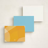 "Dino Parade" - Children’s Stationery in Orange Popsicle by Jennifer Postorino - Back of Card Options