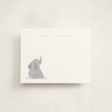 "blushing elephant" - Children’s Stationery in Grape by Angela Garrick - Front