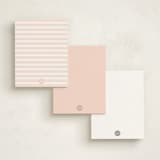 "Hand Lettered" - Children’s Stationery in Petal by Kimberly FitzSimons - Back of Card Options