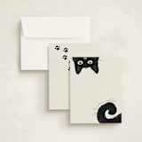 "Curious Cat" - Children’s Stationery in Fog by Refound Nostalgia - Assembled