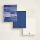 "Starry Night" - Children’s Stationery in Midnight by Shannon Chen of Four Wet Feet Studio - Back of Card Options
