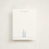 "The Castle from Disney's Cinderella" - Children’s Stationery in Midnight by Britt Mills - Front