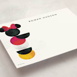 "Minimalist | Mickey Mouse" - Children’s Stationery in Coal by Anna Joseph - Detail