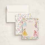 "Disney Princess Garden Party" - Children’s Stationery in Buttercream by Cass Loh - Assembled