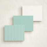 "Classic Post" - Children’s Stationery in Sea by Kristie Kern - Back of Card Options