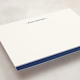 "Preppy Stripe" - Children’s Stationery in Navy by Ann Gardner - Detail