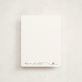 "With Love" - Children’s Stationery in Coral by Erin Deegan - Front
