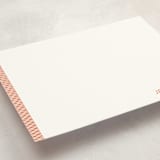 "Herringbone" - Children’s Stationery in Papaya by Seth Caskey - Detail
