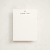 "A Little Heart" - Children’s Stationery in Midnight by Lehan Veenker - Front