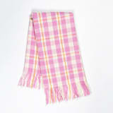 "Abigail Bubblegum Plaid Handwoven Cotton Kitchen Towel" - Tea Towels in pink by Archive New York