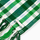 "Josefina Plaid Handwoven Cotton Kitchen Towel" - Tea Towels in green by Archive New York