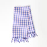 "Sofia Plaid Handwoven Cotton Kitchen Towel" - Tea Towels in blue by Archive New York