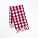 "Abigail Plaid Handwoven Cotton Kitchen Towel" - Tea Towels in red by Archive New York