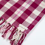"Abigail Plaid Handwoven Cotton Kitchen Towel" - Tea Towels in red by Archive New York