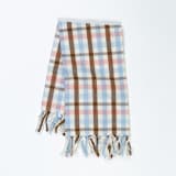 "Louisa Plaid Handwoven Cotton Kitchen Towel" - Tea Towels in blue by Archive New York