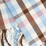 "Louisa Plaid Handwoven Cotton Kitchen Towel" - Tea Towels in blue by Archive New York