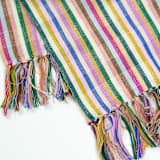 "Valentina Rainbow Striped Handwoven Cotton Kitchen Towel" - Tea Towels in multicolor by Archive New York