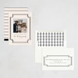 "Classic Holiday Frame" - Kwanzaa Cards in Charcoal by Kanika Mathur - Assembled