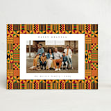 "kente" - Kwanzaa Cards in Pumpkin by Anastasia Makarova - Front