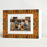 "kente" - Kwanzaa Cards in Pumpkin by Anastasia Makarova - Folded Card