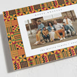 "kente" - Kwanzaa Cards in Pumpkin by Anastasia Makarova - Detail