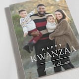 "Line" - Kwanzaa Cards in Marshmallow by Carolyn MacLaren - Detail