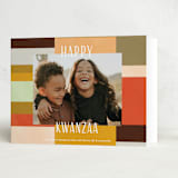"Quilted Colorblock" - Kwanzaa Cards in Spice by Claire - Folded Card