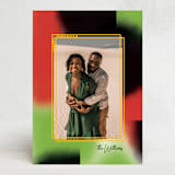 "Kwanza Frame" - Kwanzaa Cards in Papaya by Baumbirdy - Front